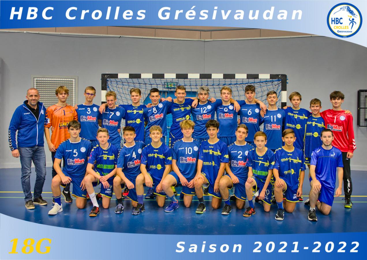 Equipe 18G - HBC Crolles Grésivaudan - Saison 2021-2022